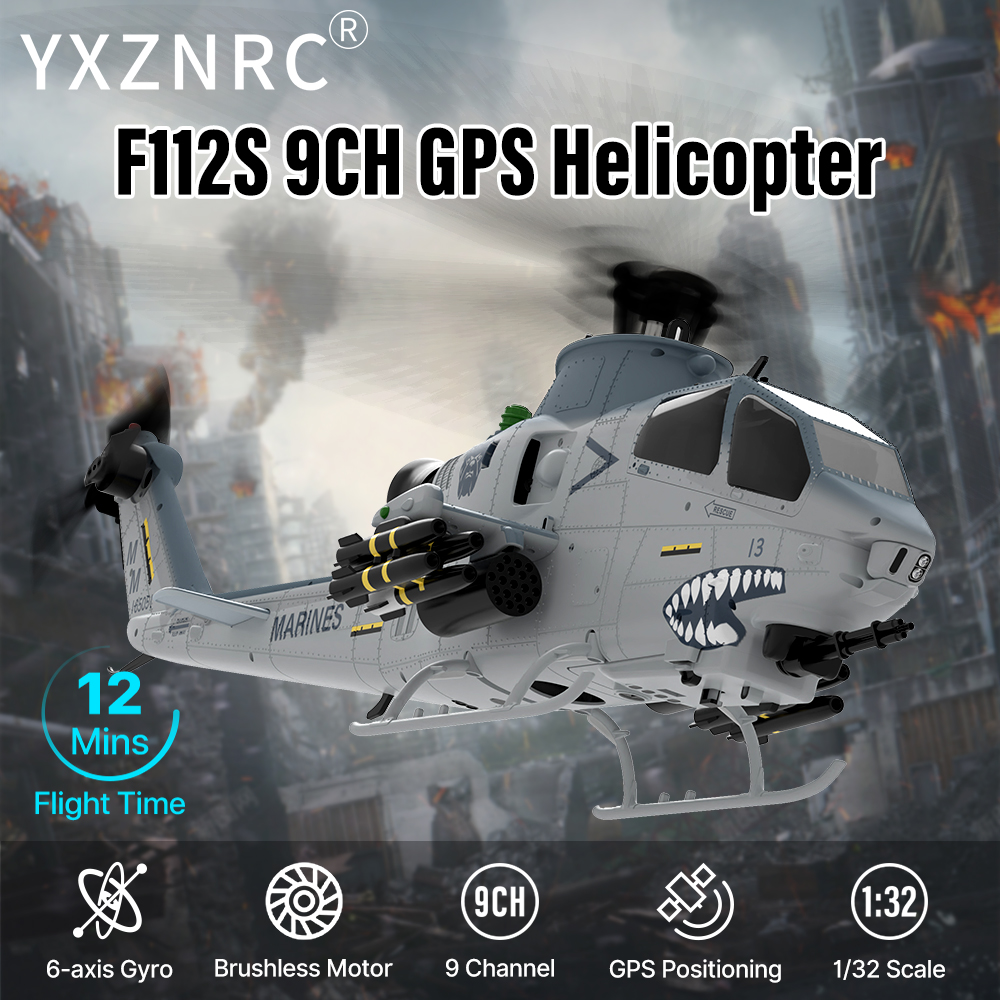 Rc Helicopter Gyro - Elicottero RC YUXIANG F112S 9CH, modello